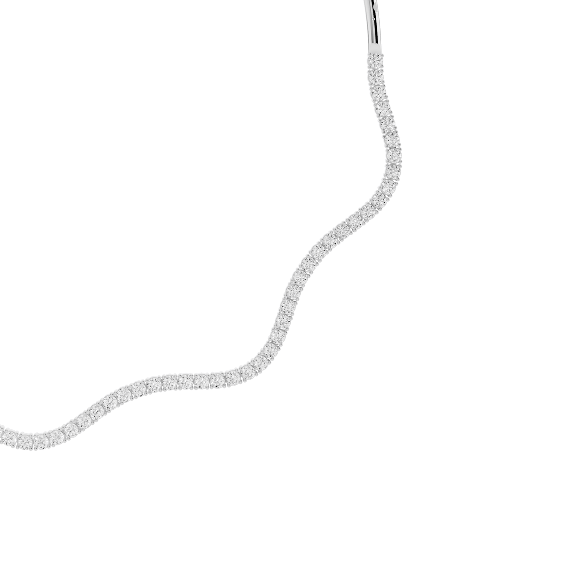 Wave Lab-Grown Diamond Collar Necklace