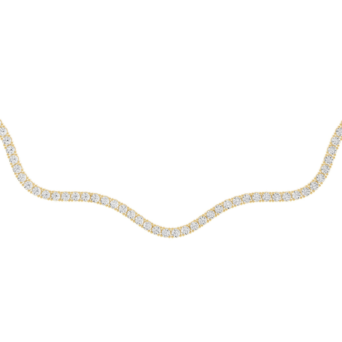 Wave Lab-Grown Diamond Collar Necklace