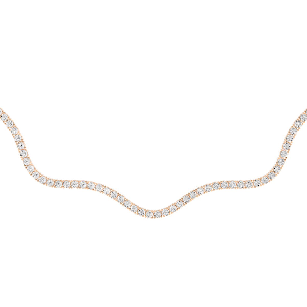 Wave Lab-Grown Diamond Collar Necklace