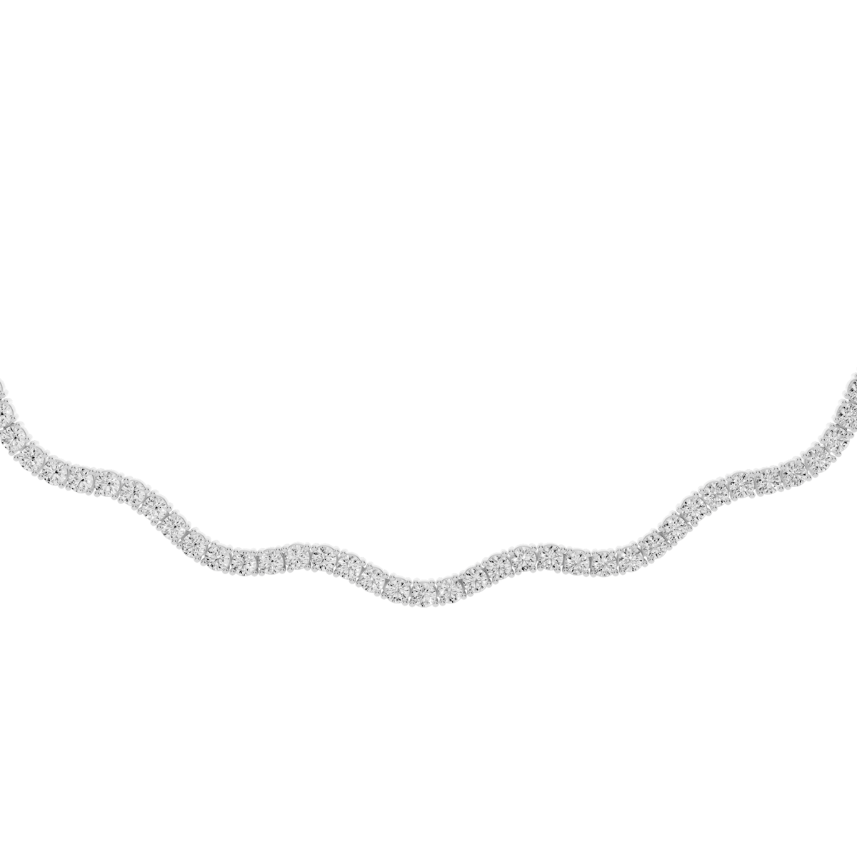 Wave Lab-Grown Diamond Necklace