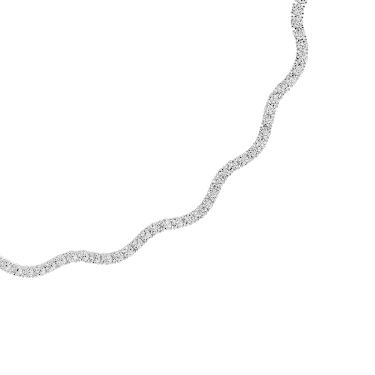 Wave Lab-Grown Diamond Necklace