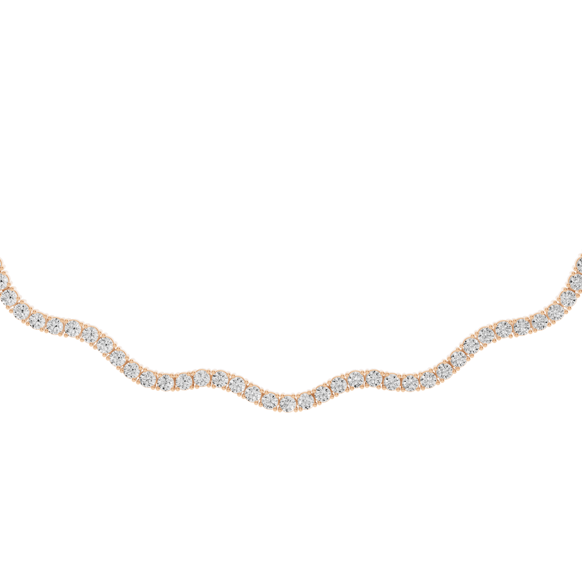 Wave Lab-Grown Diamond Necklace