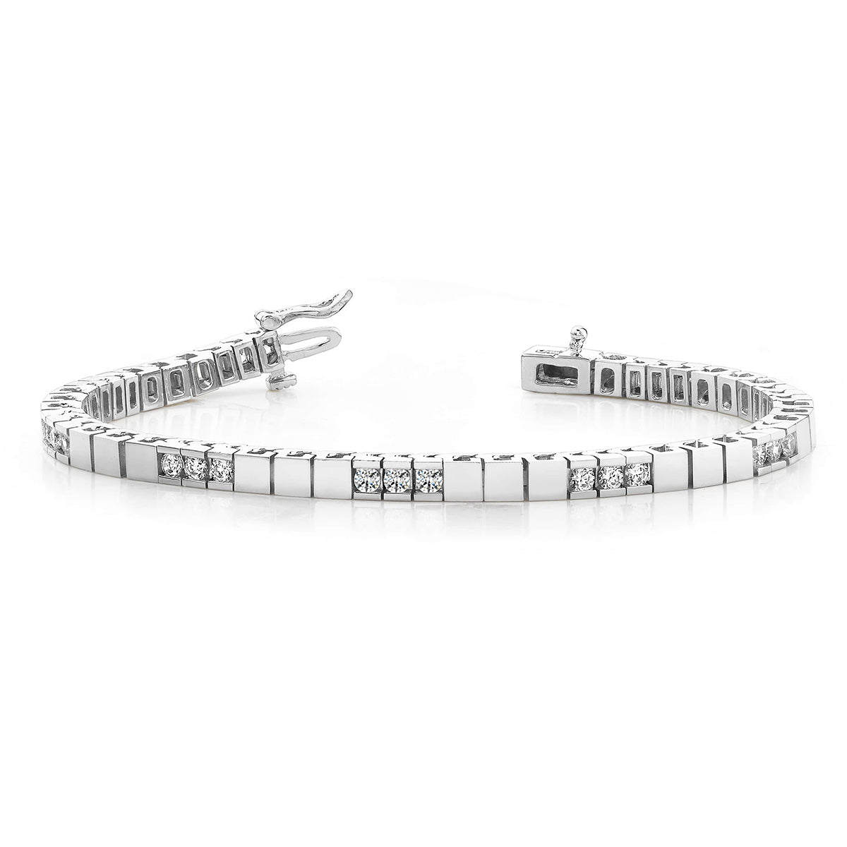Diamond Building Block Tennis Bracelet