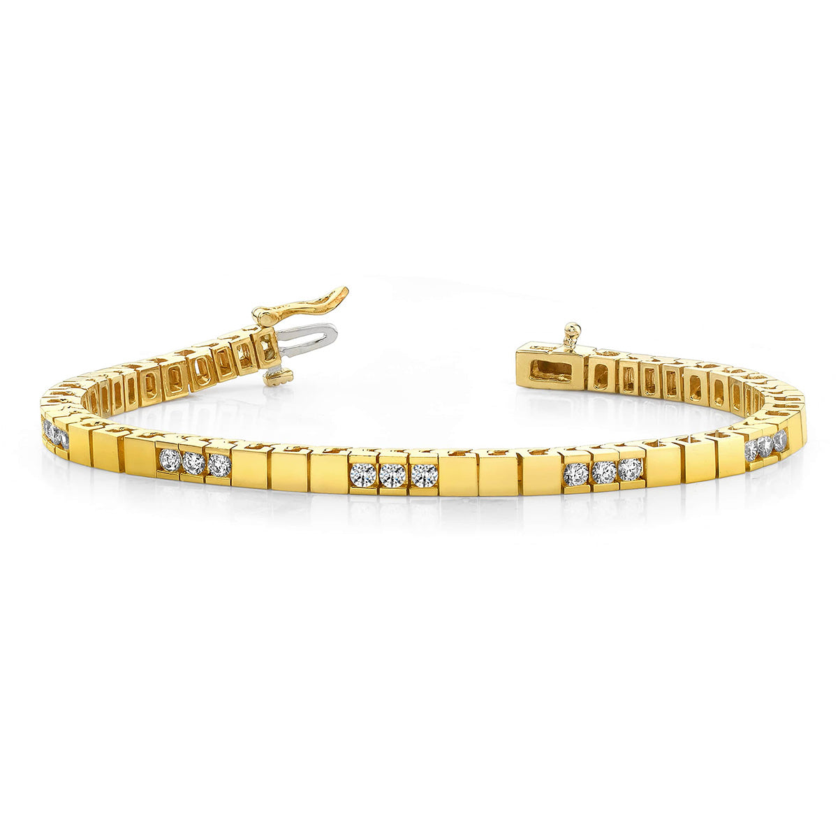 Diamond Building Block Tennis Bracelet