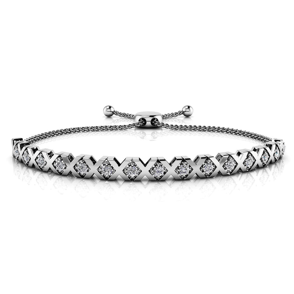 Adjustable Xoxo Diamond Bracelet