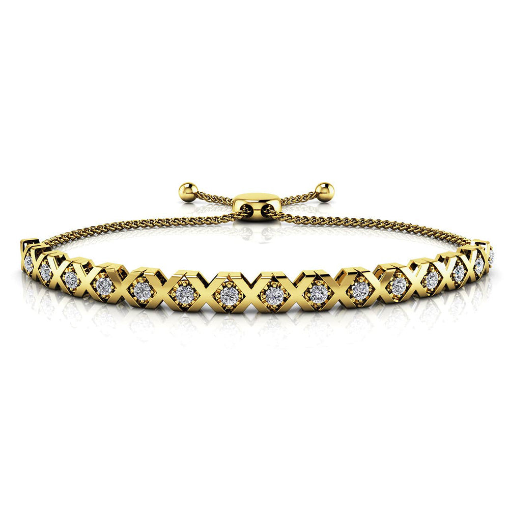 Adjustable Xoxo Diamond Bracelet