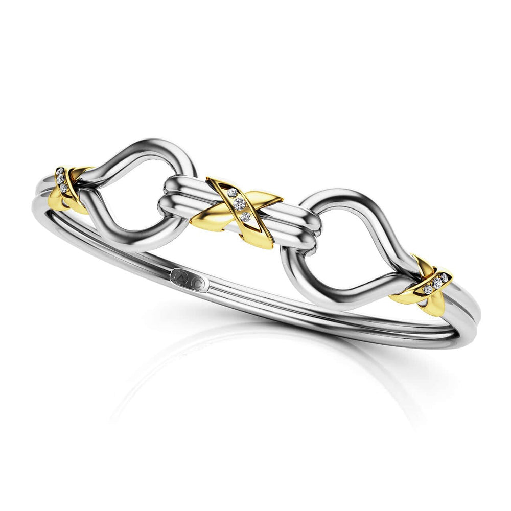 The Threefold Diamond Unity Bracelet