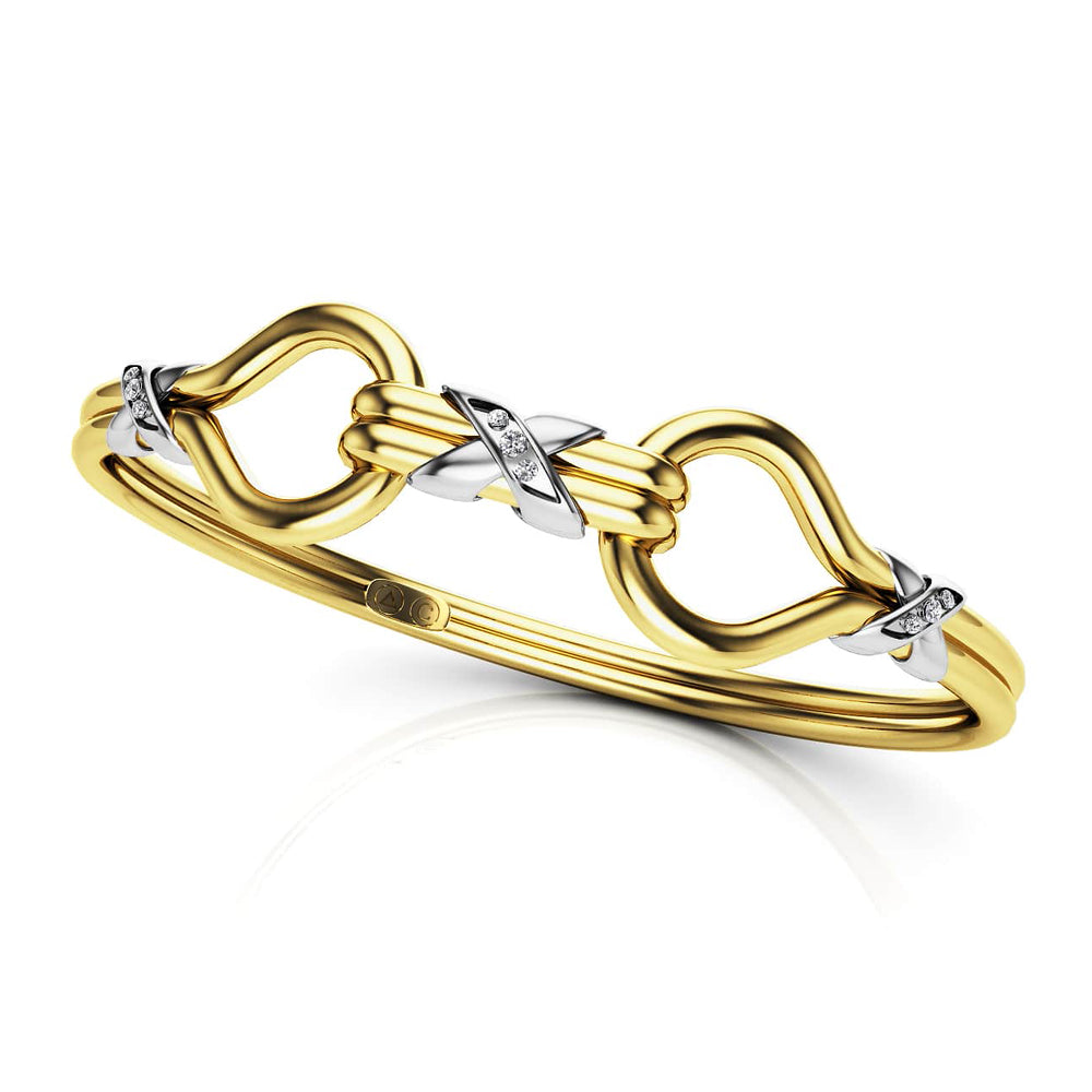 The Threefold Diamond Unity Bracelet