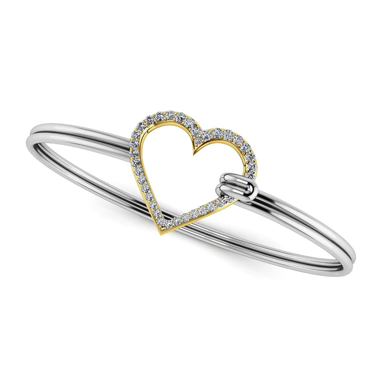 The Sparkling Heart Unity Bracelet