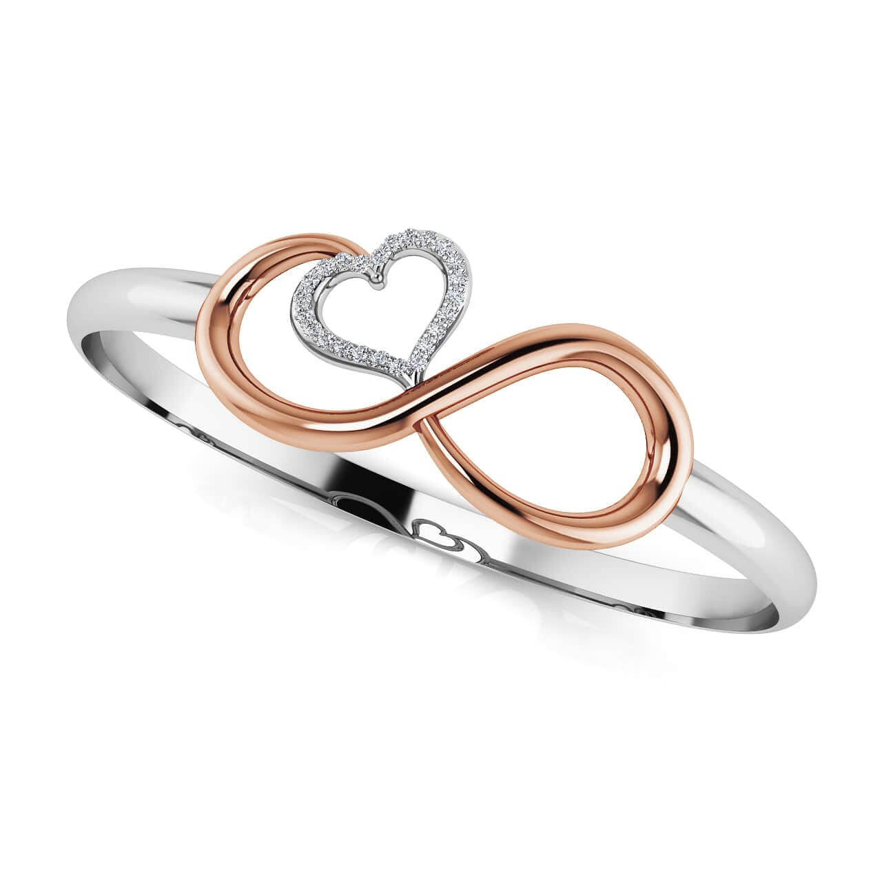 Infinite Hearts Diamond Bangle
