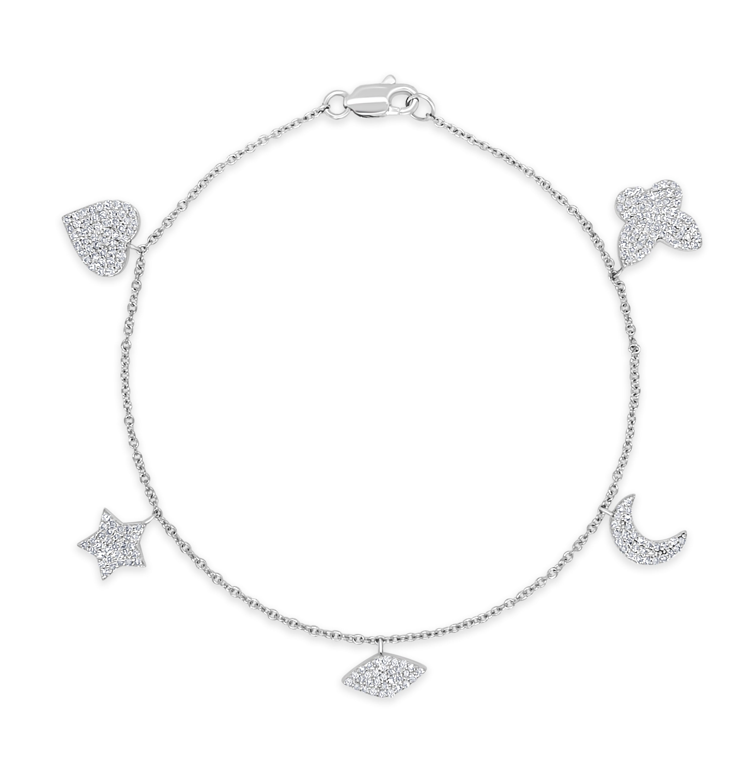 Diamond Charm Bracelet