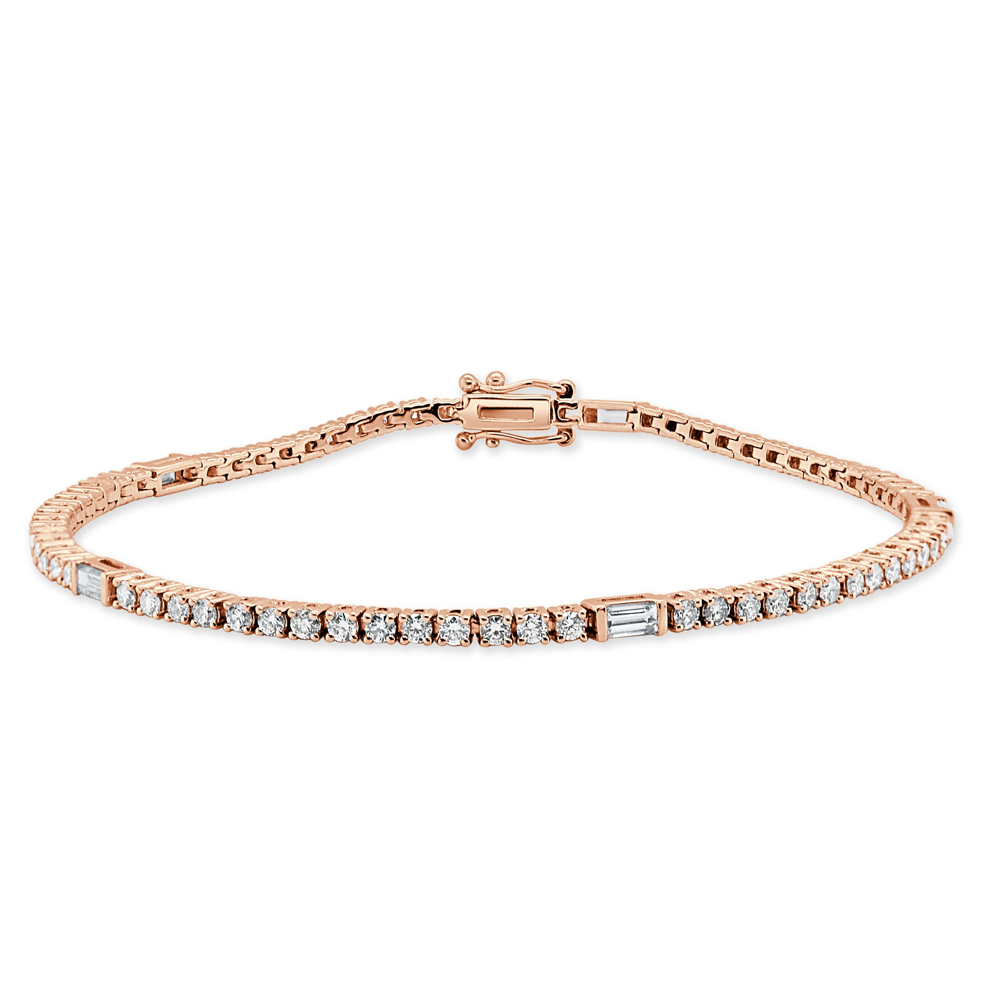 Baguette Diamond Tennis Bracelet