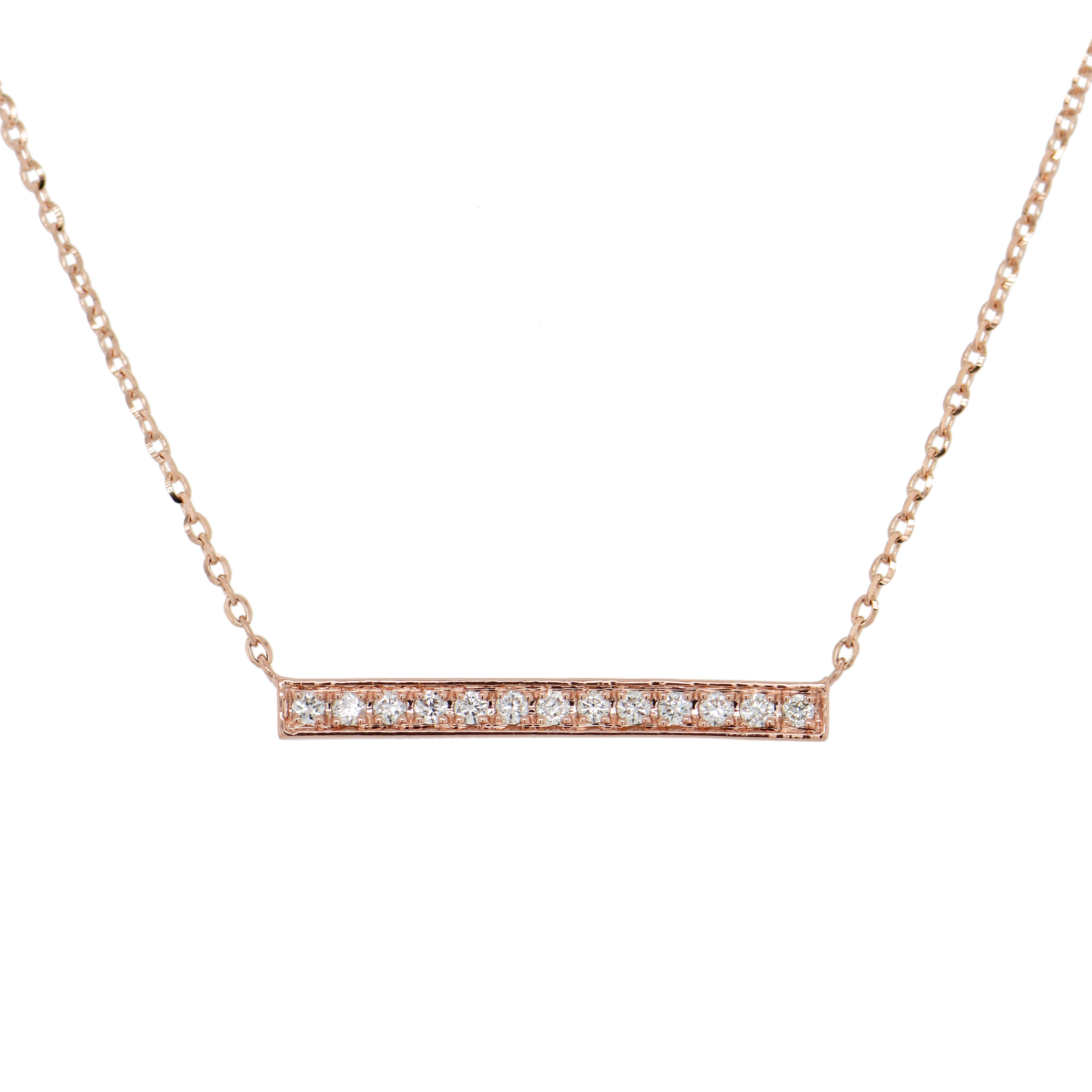 Diamond Bar Necklace