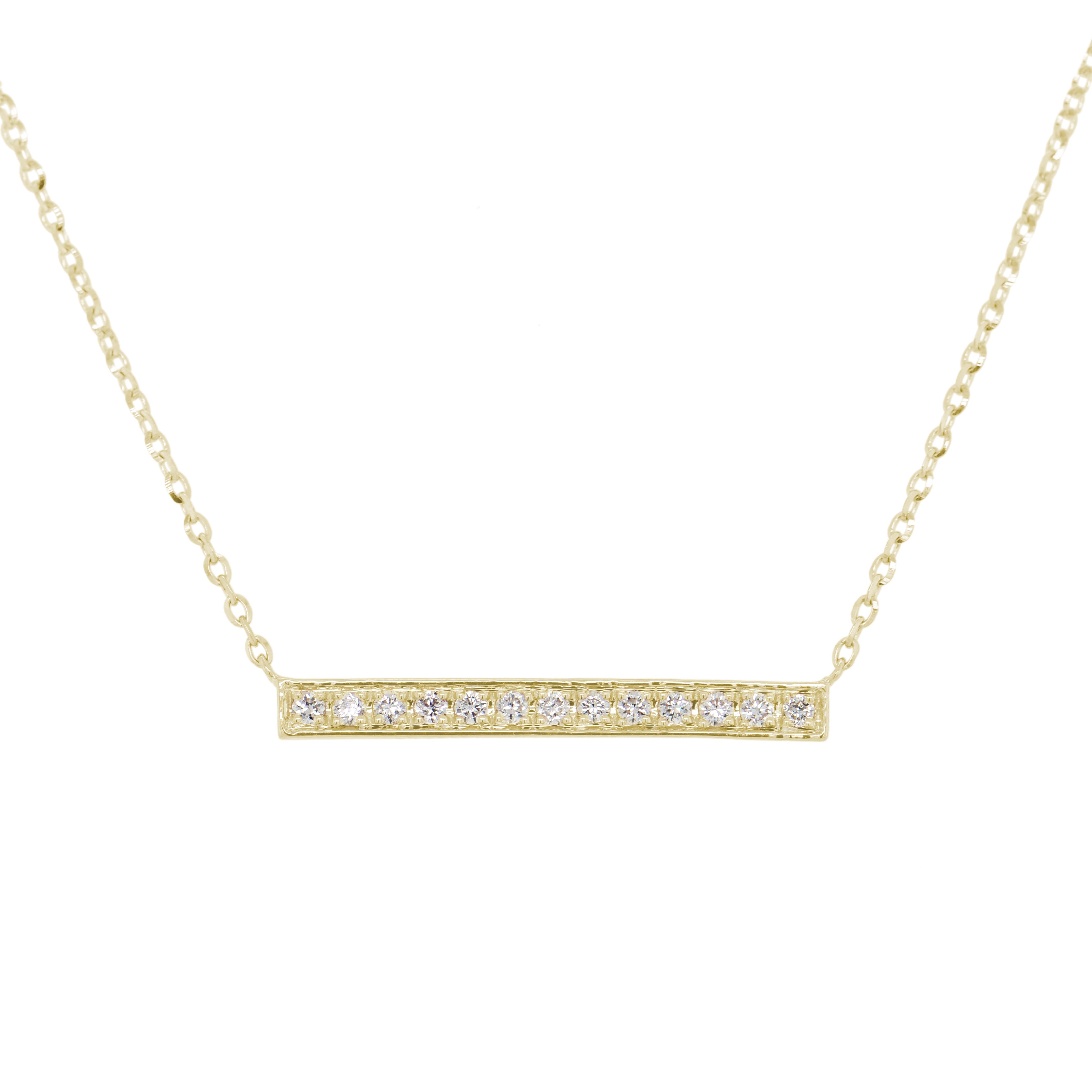 Diamond Bar Necklace