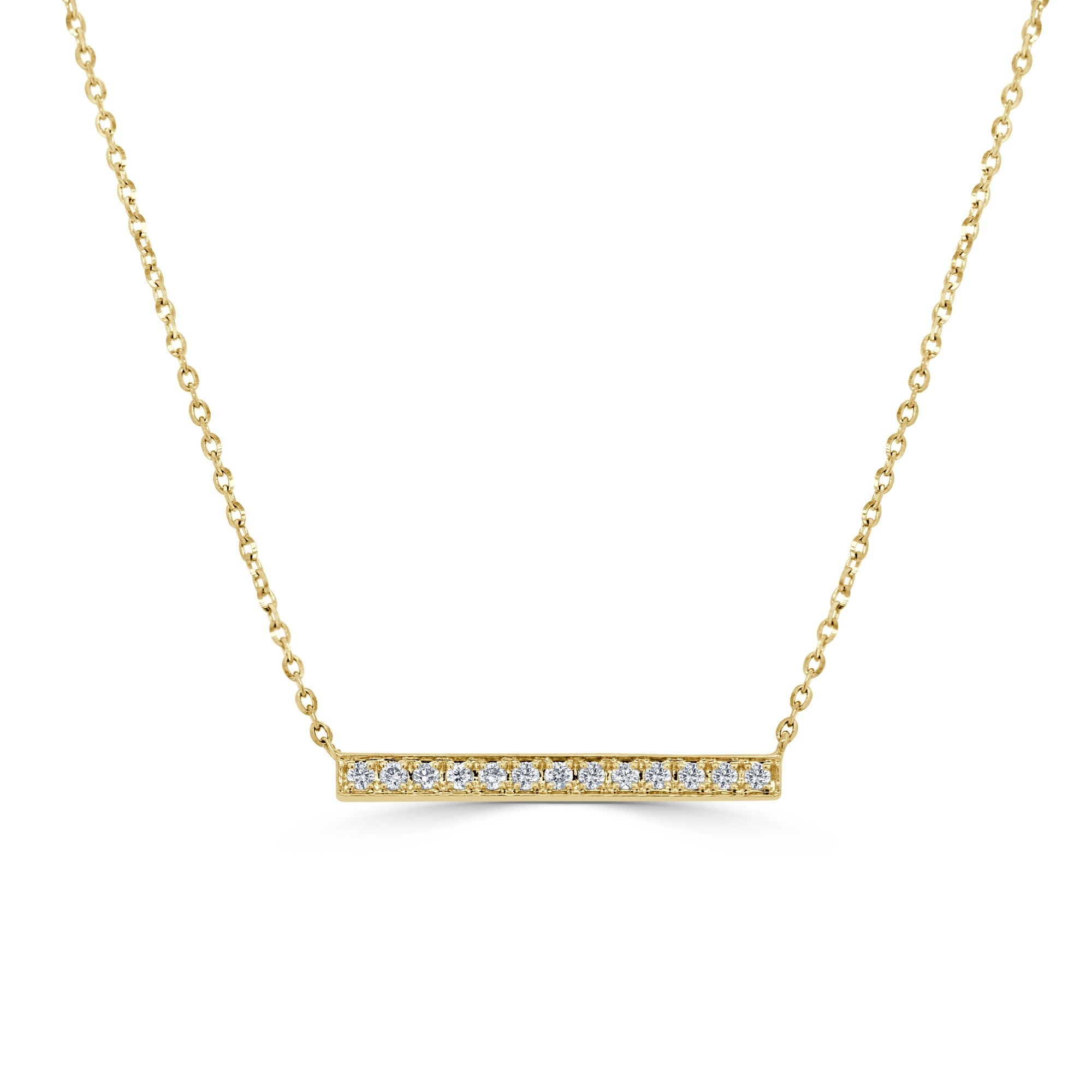 Diamond Bar Necklace