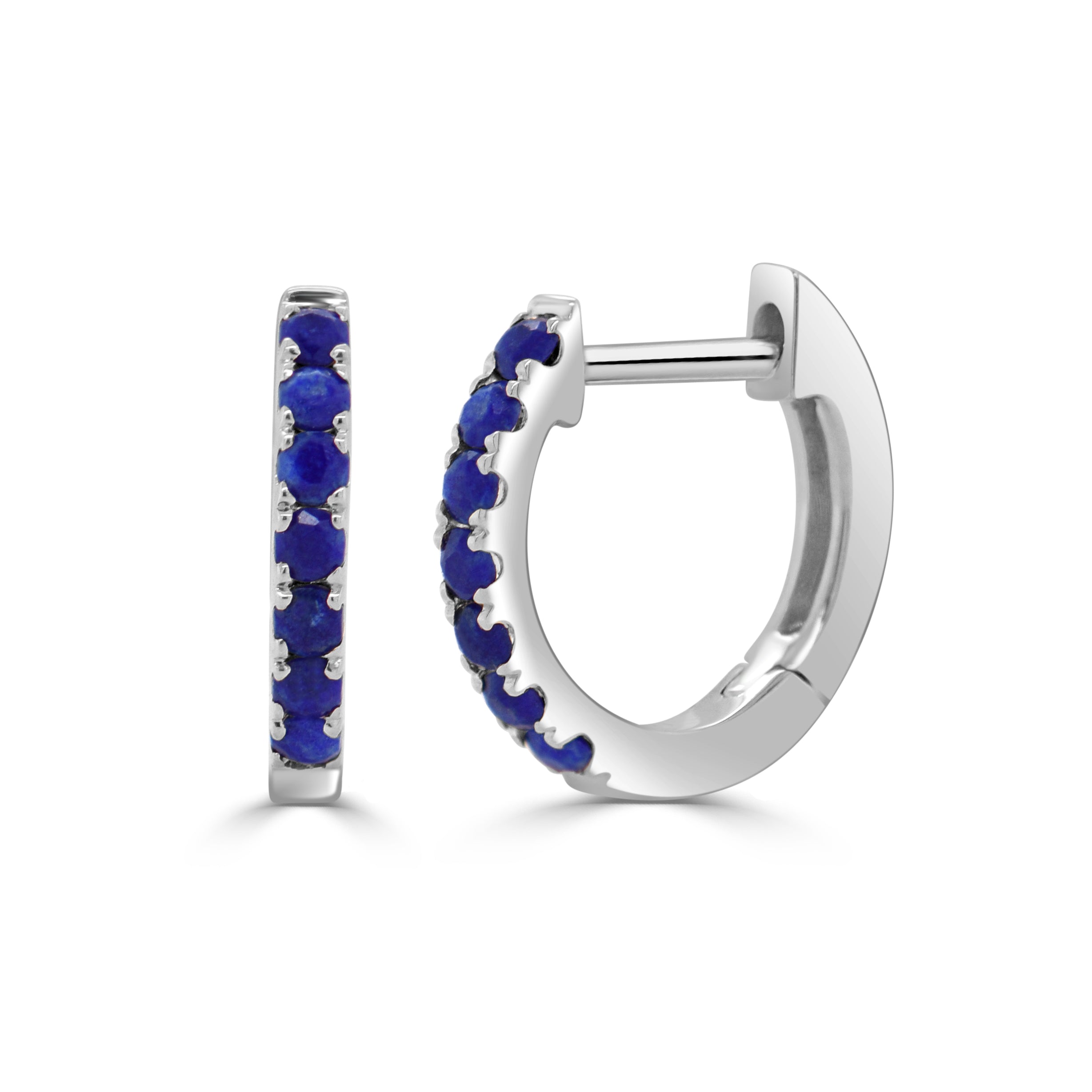 Lapis Huggie Earrings