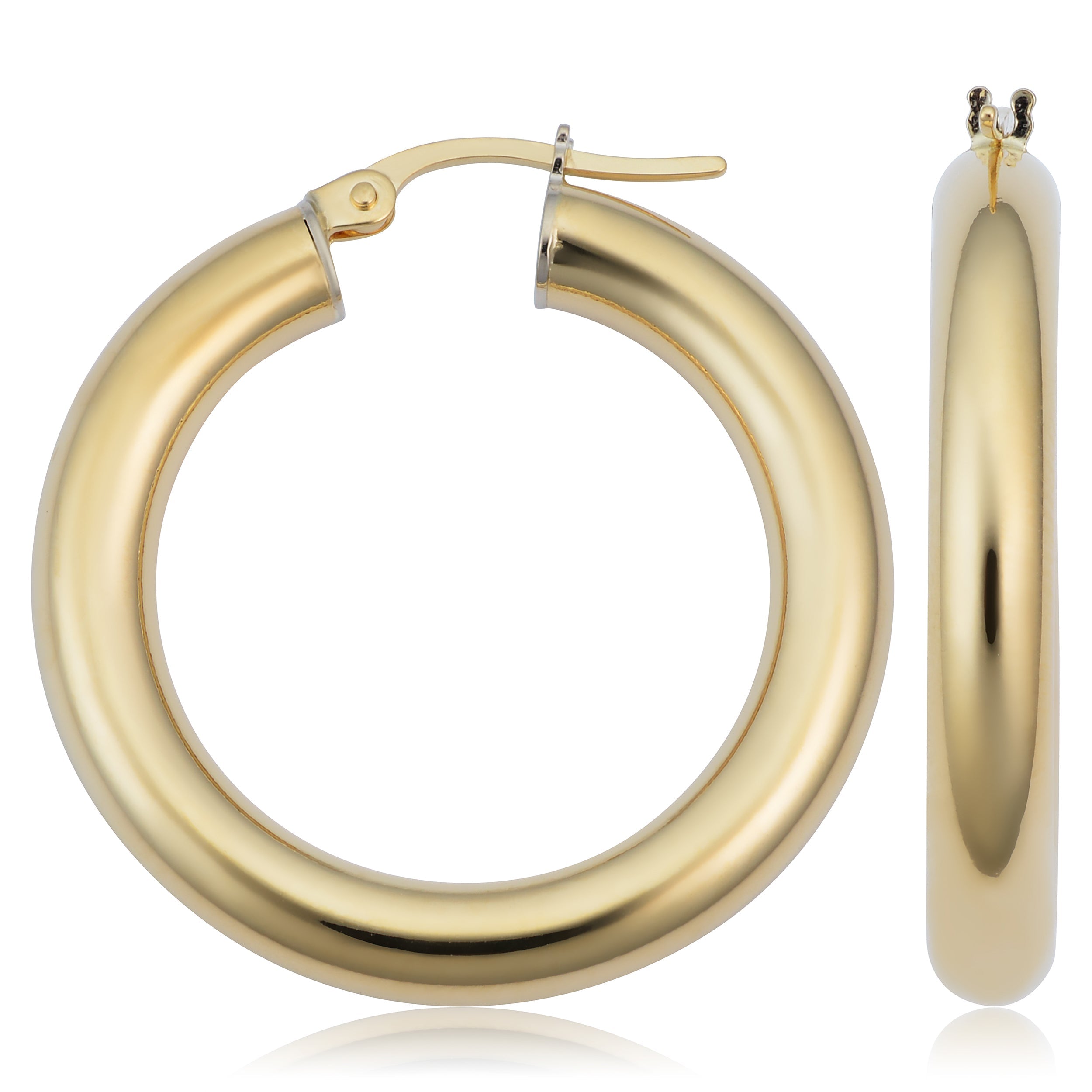 Tube Hoop Earrings