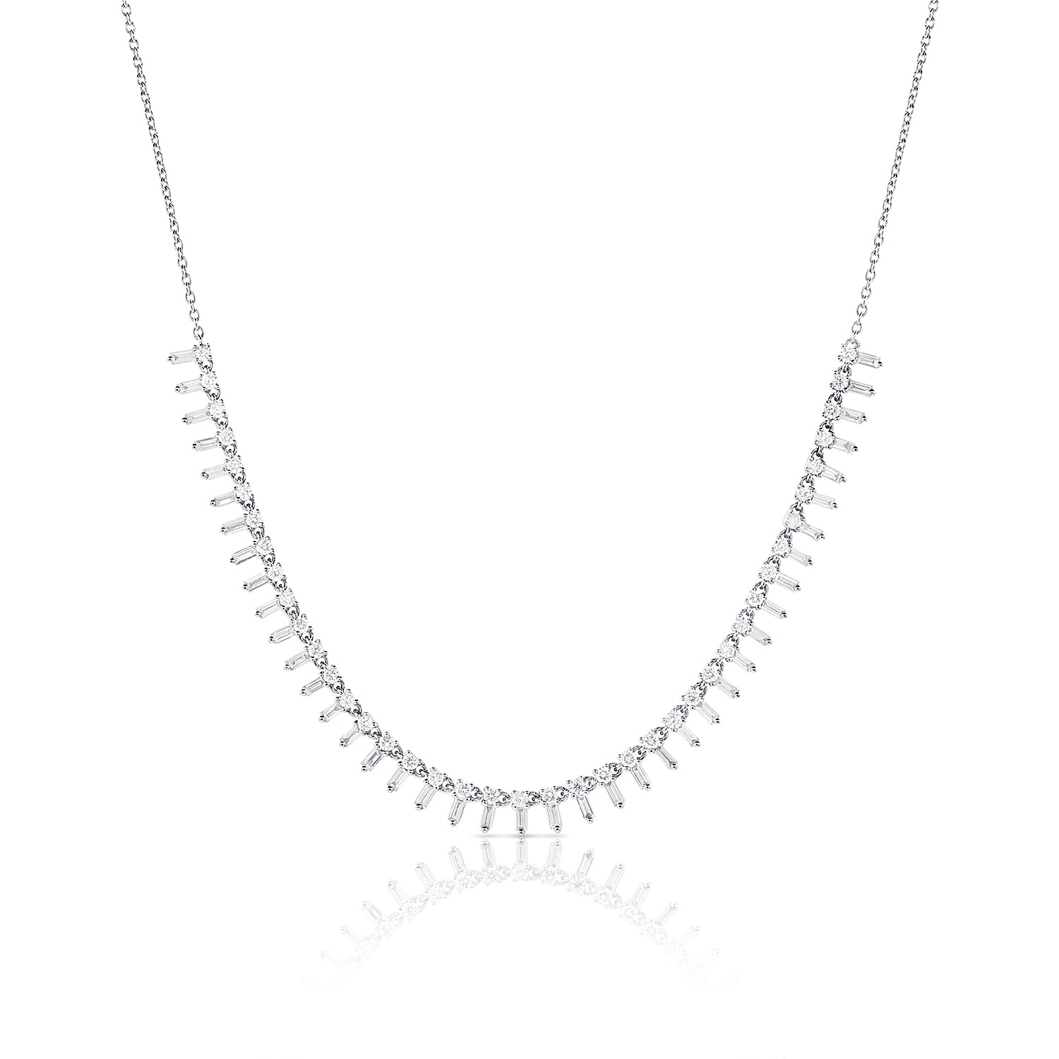 Diamond Baguette Choker Necklace