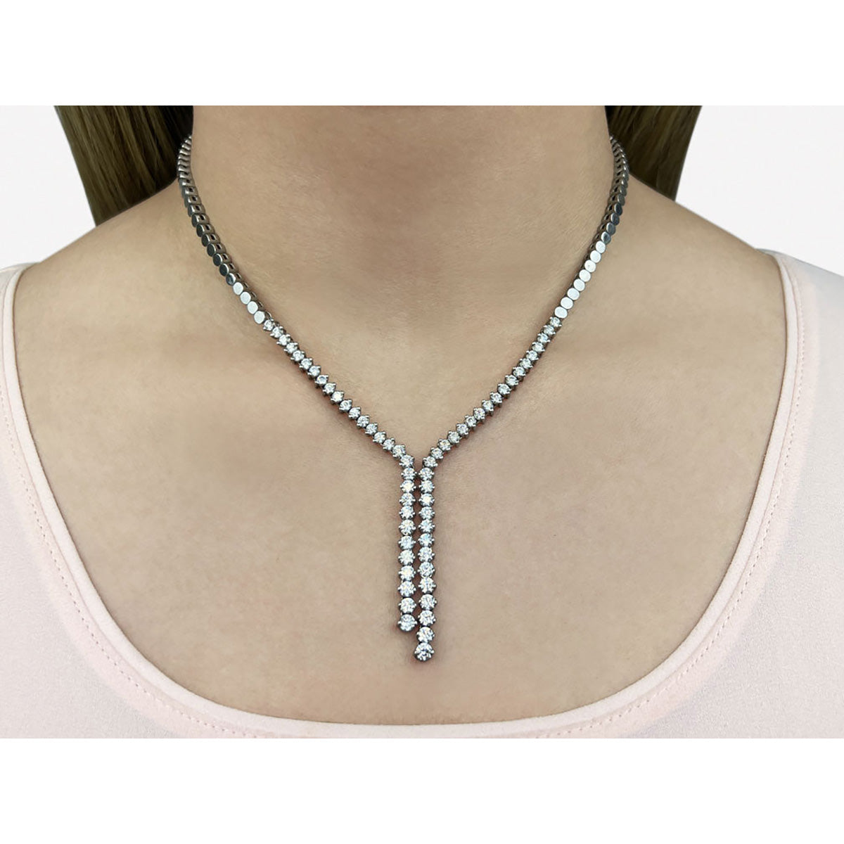 Diamond Bolero Tie Necklace
