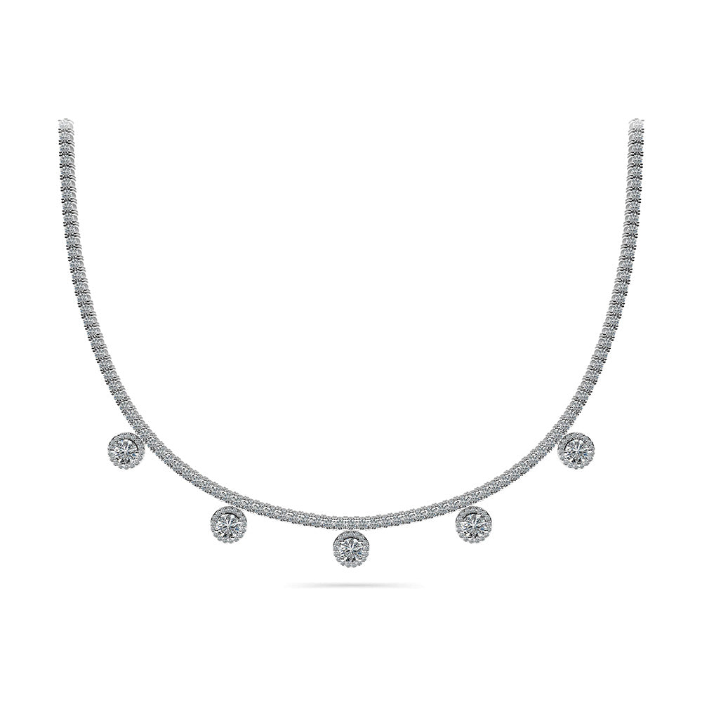 Captivating Diamond Tennis Necklace