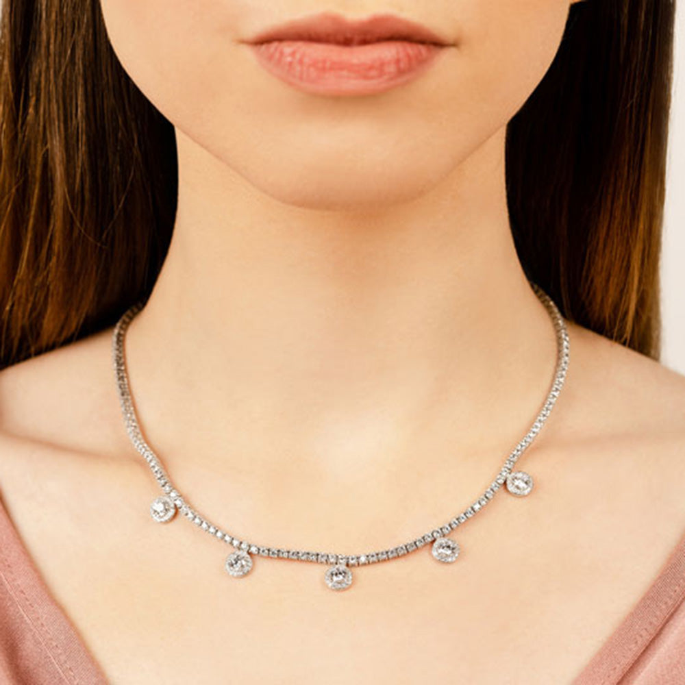 Captivating Diamond Tennis Necklace
