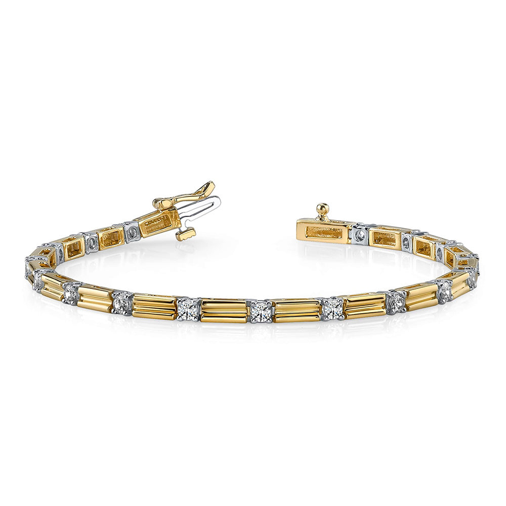 Memento Single Diamond And Link Bracelet