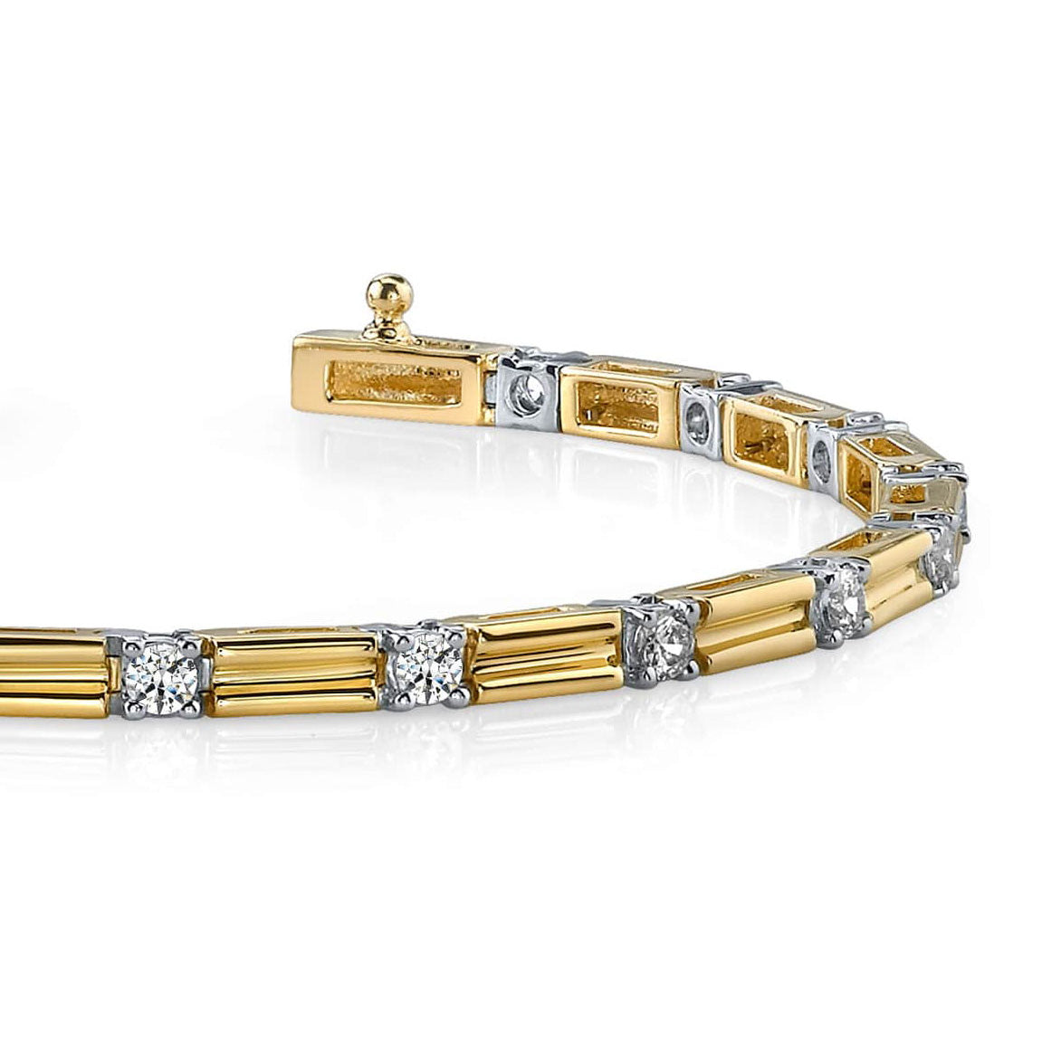 Memento Single Diamond And Link Bracelet