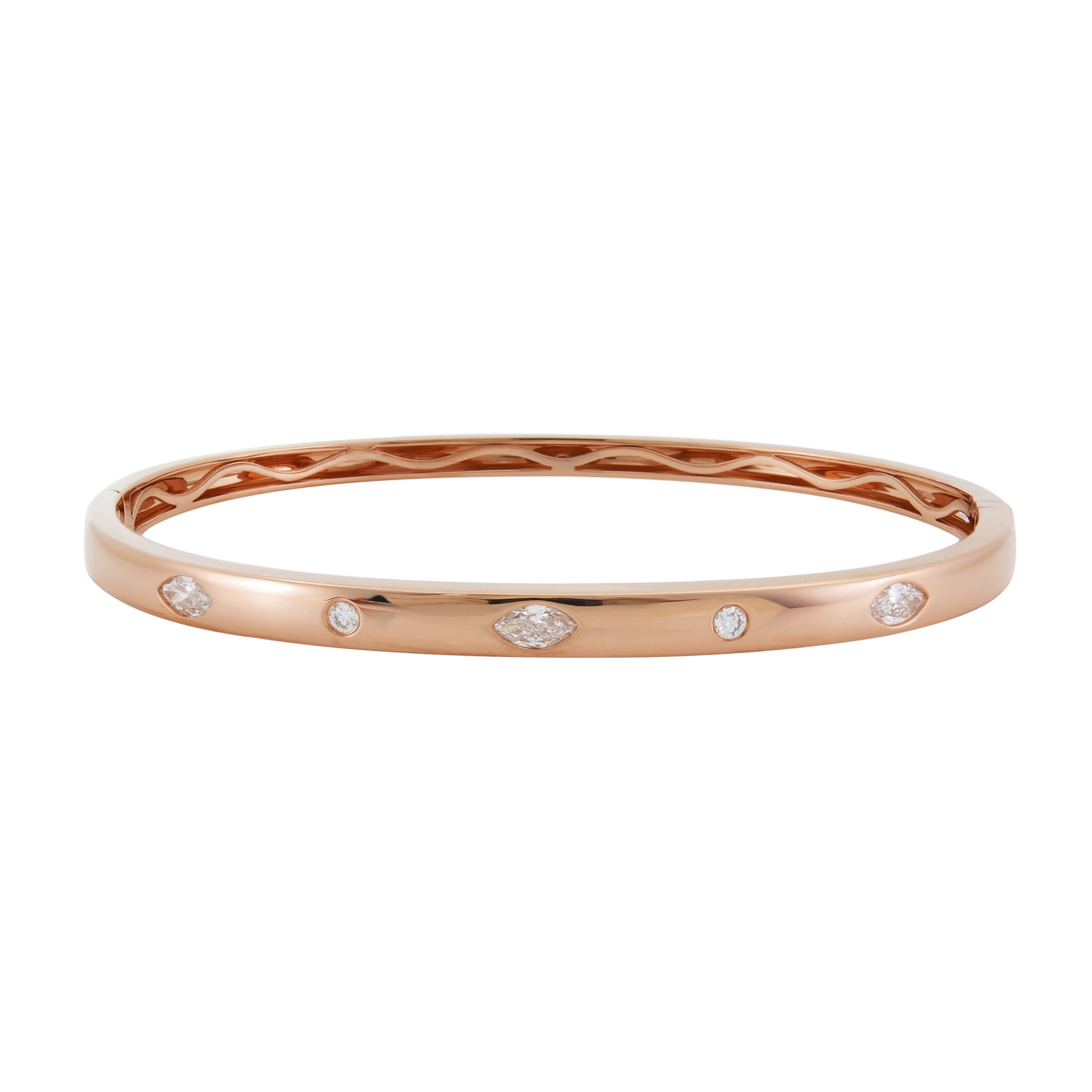 Fancy-Shape Diamond Bangle