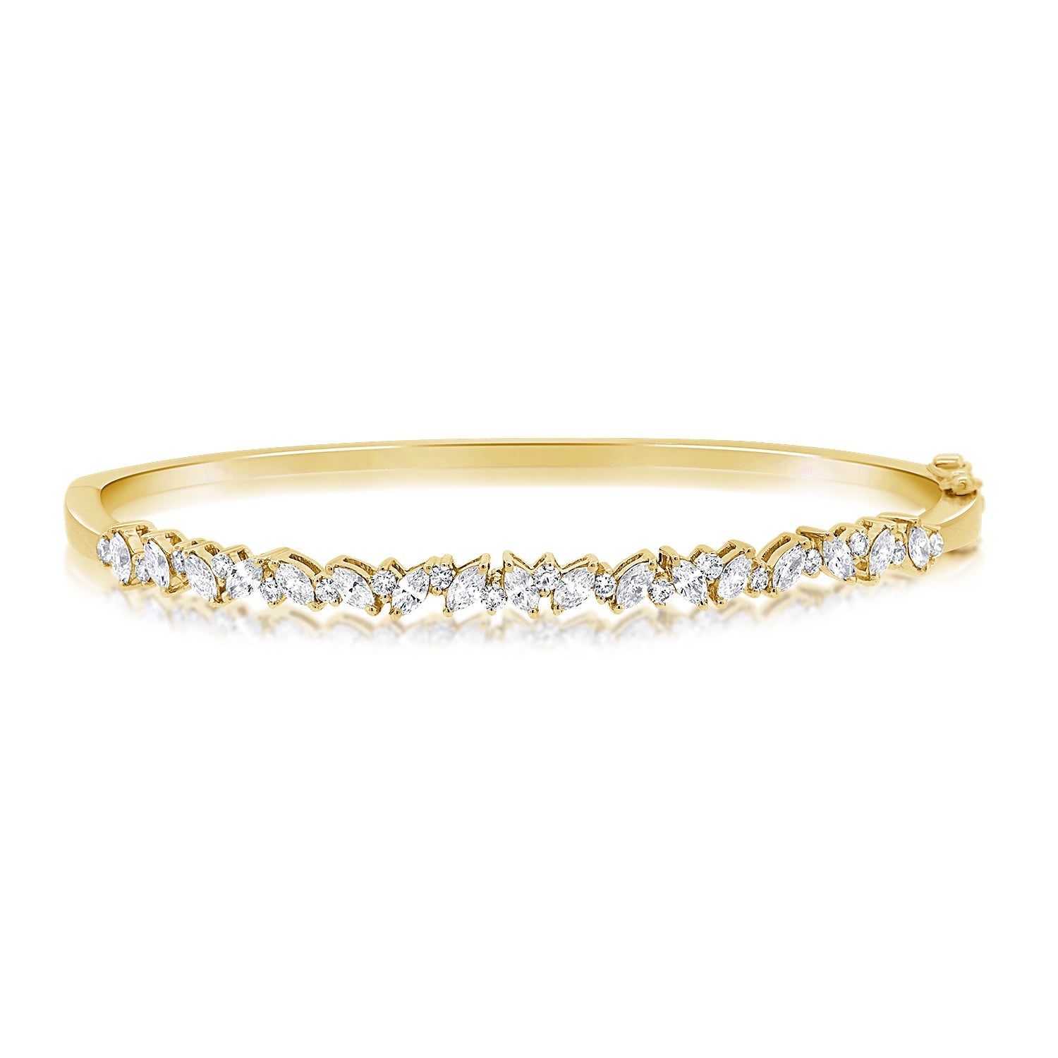 Fancy-Shape Diamond Bangle