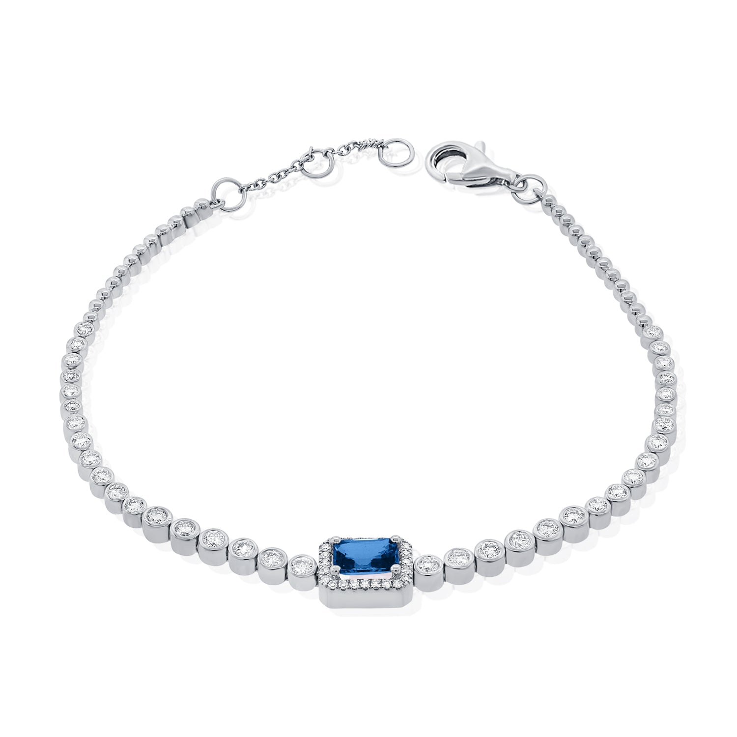 Blue Sapphire Diamond Bracelet