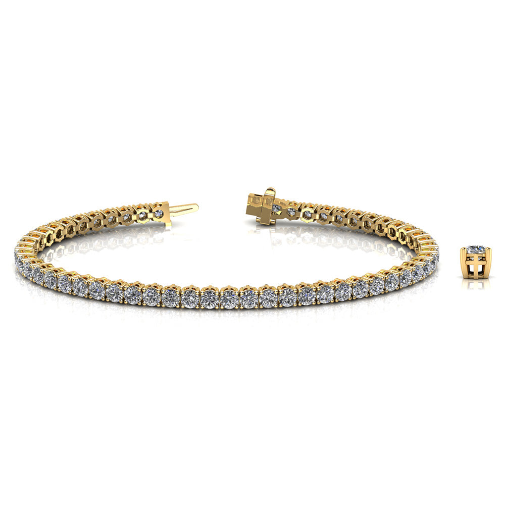 Sign Of Faith Diamond Tennis Bracelet