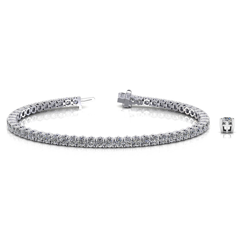 Sign Of Faith Diamond Tennis Bracelet
