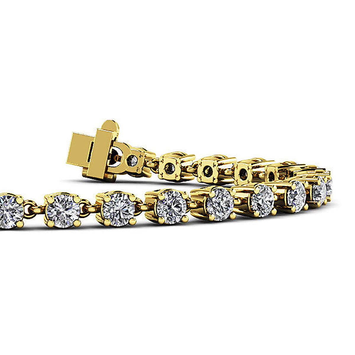 Linked Diamond Tennis Bracelet