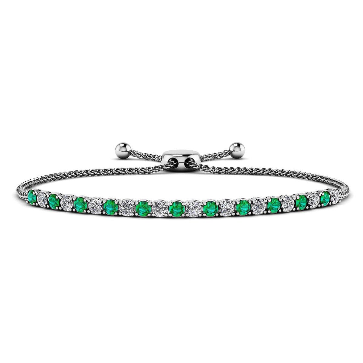Timeless Dreams Adjustable Gemstone And Diamond Bracelet