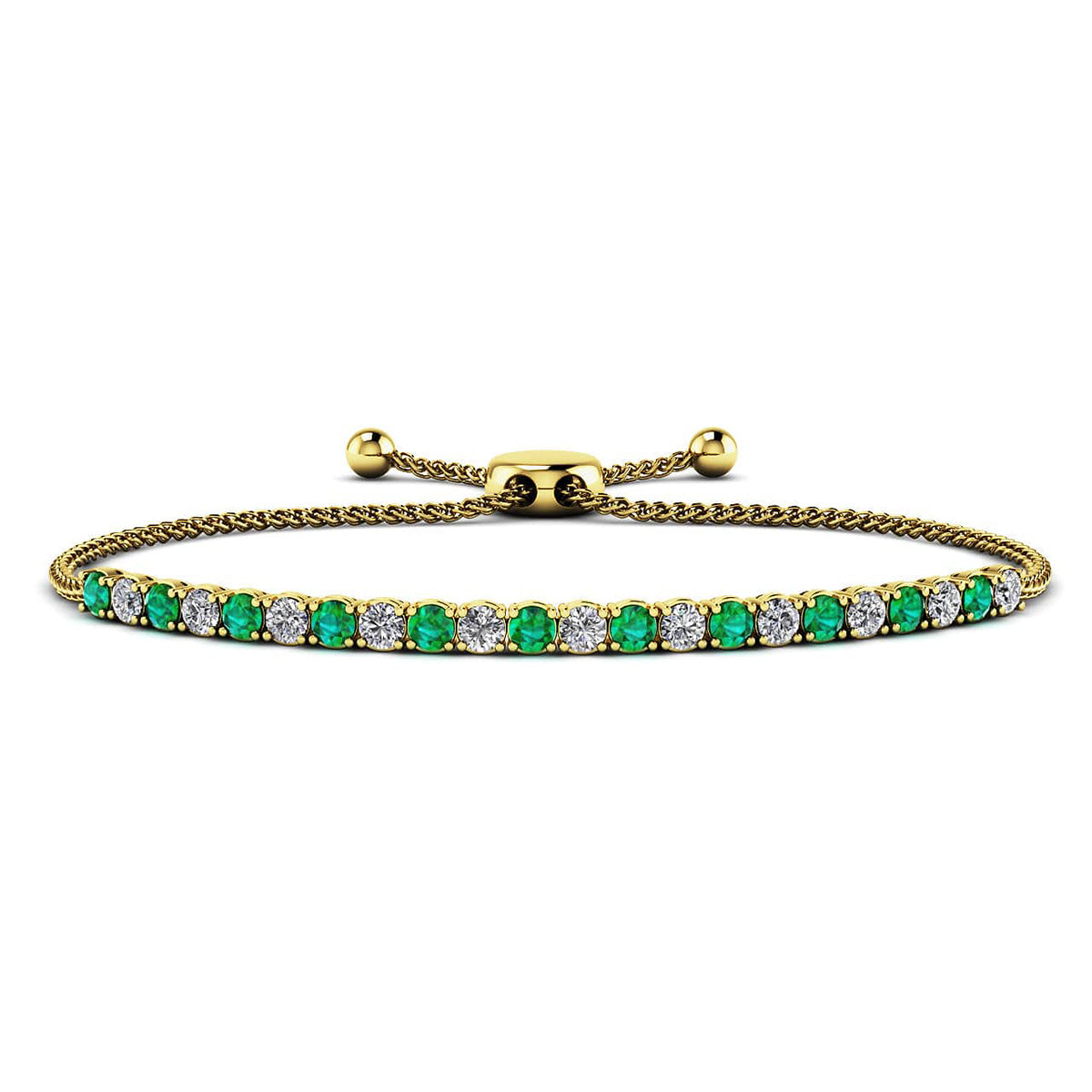 Timeless Dreams Adjustable Gemstone And Diamond Bracelet