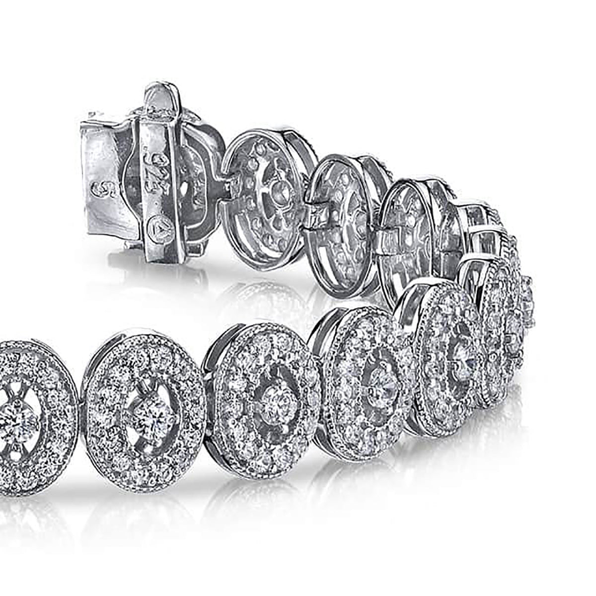 Ornate Diamond Link Bracelet