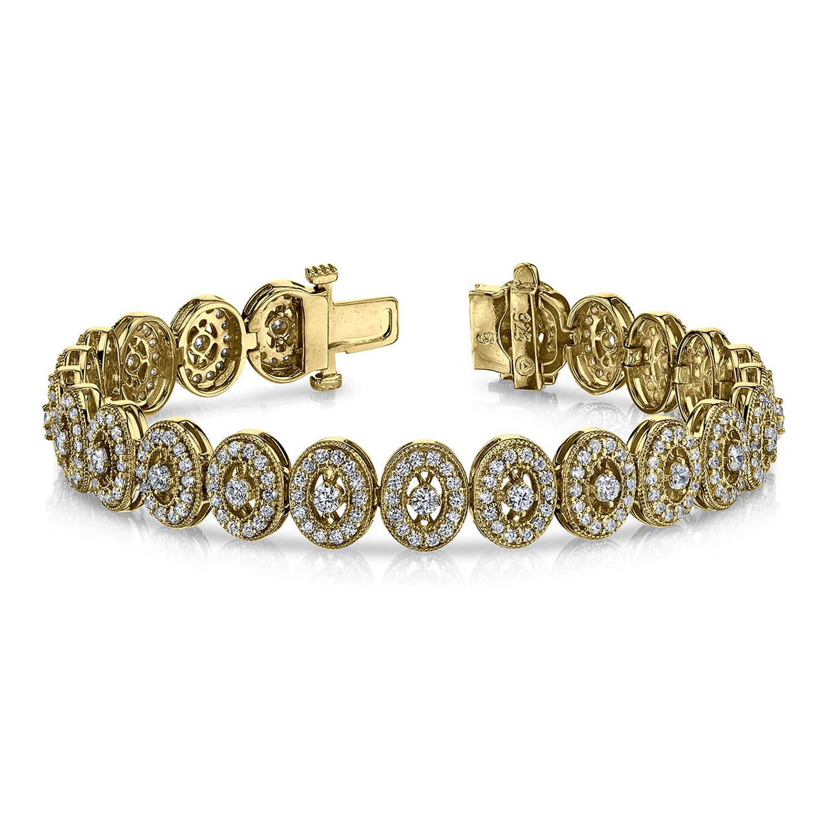Ornate Diamond Link Bracelet