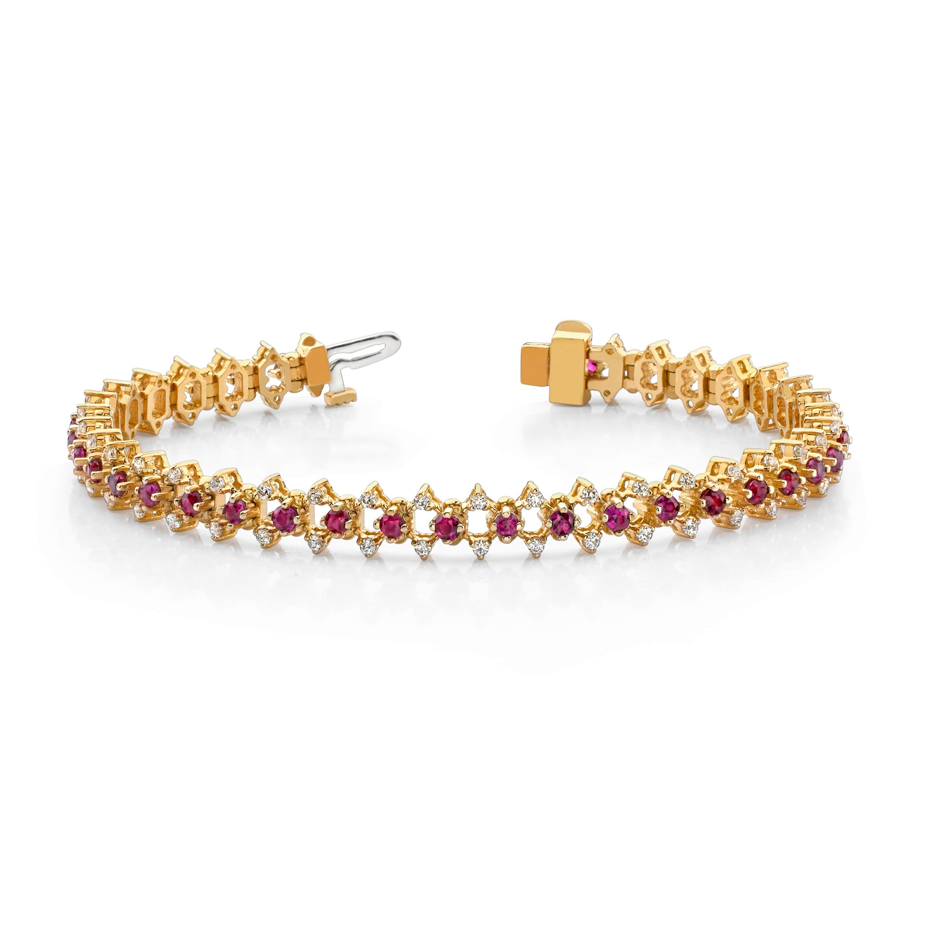 Three Row Diamond Bracelet