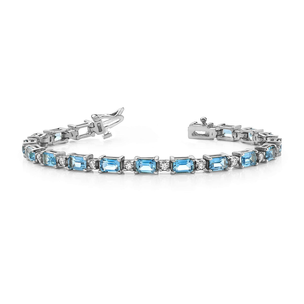 Octagonal Colored Stone Bracelet