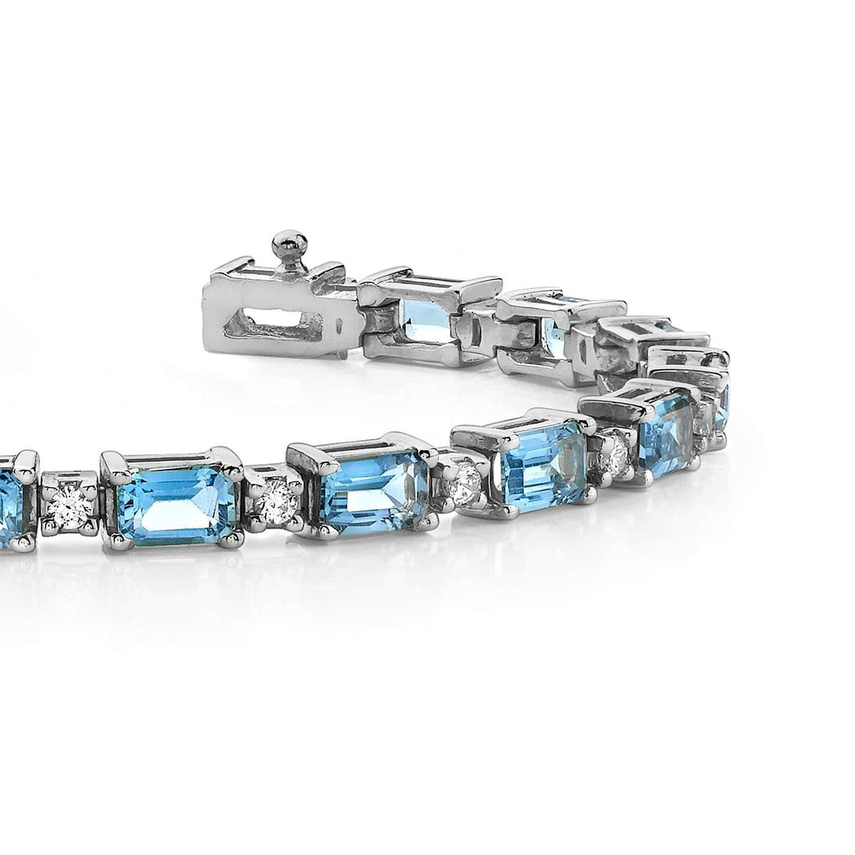 Octagonal Colored Stone Bracelet