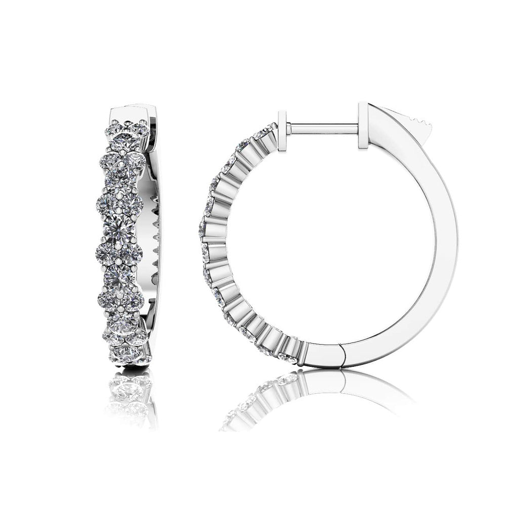 Delightful Diamond Hoop Earrings