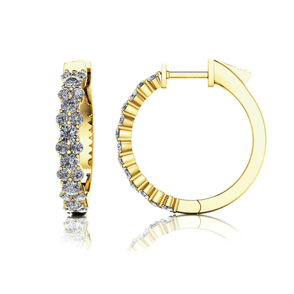 Delightful Diamond Hoop Earrings