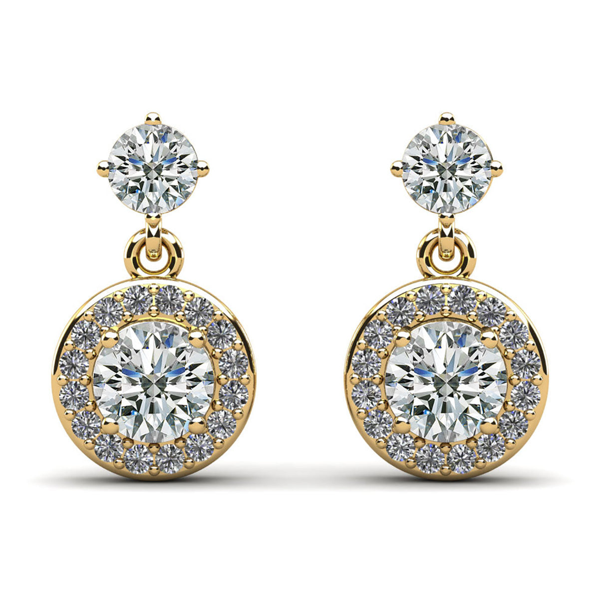 Heavenly Halo Drop Earrings