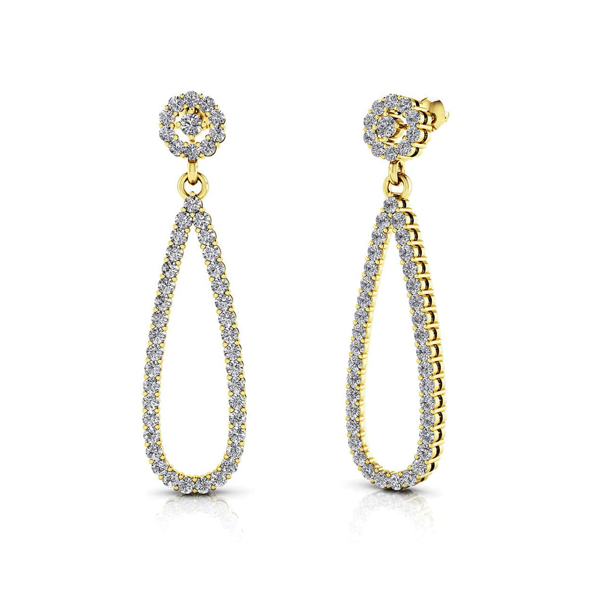 Long Teardrop Earrings