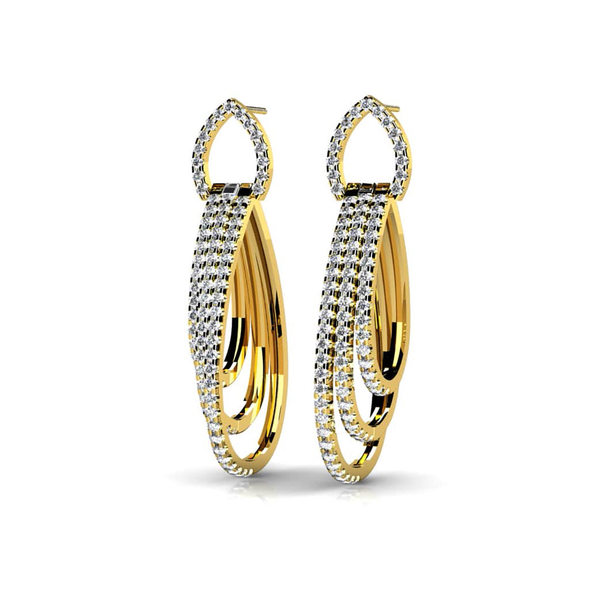 Red Carpet Diamond Dangle Earrings
