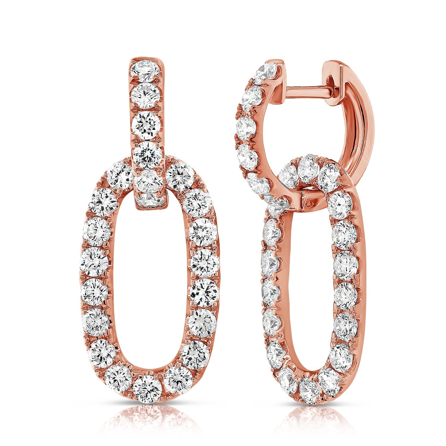 Diamond Link Earrings