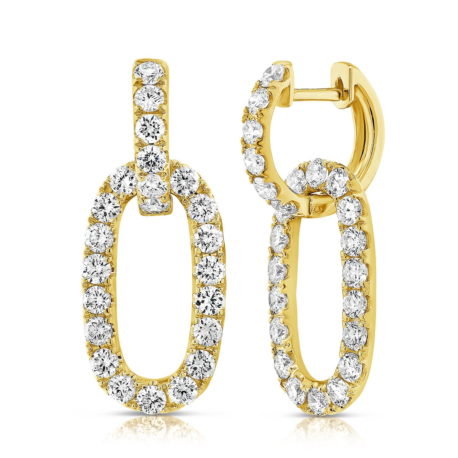 Diamond Link Earrings