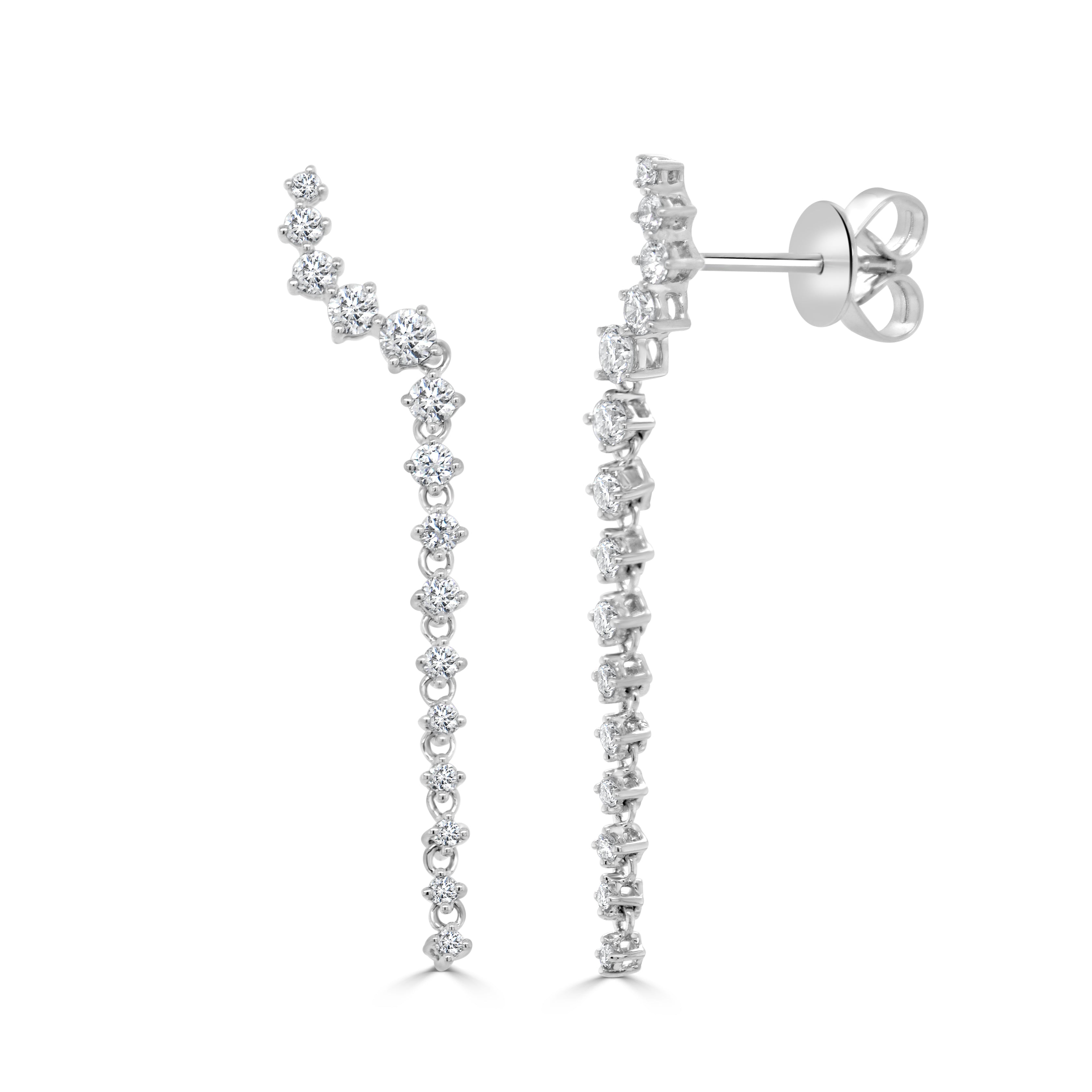 Diamond Long Earrings