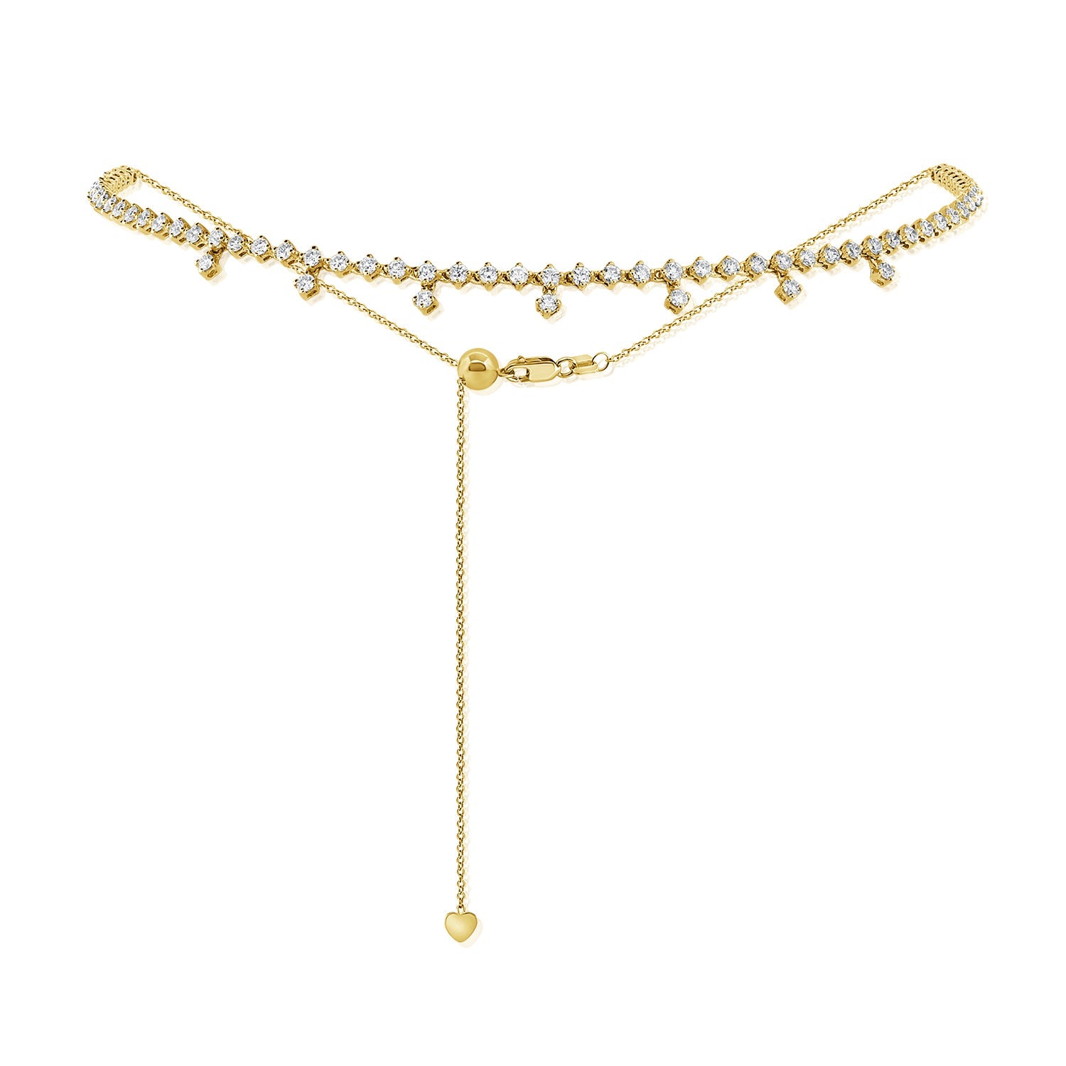Diamond Adjustable Choker Necklace