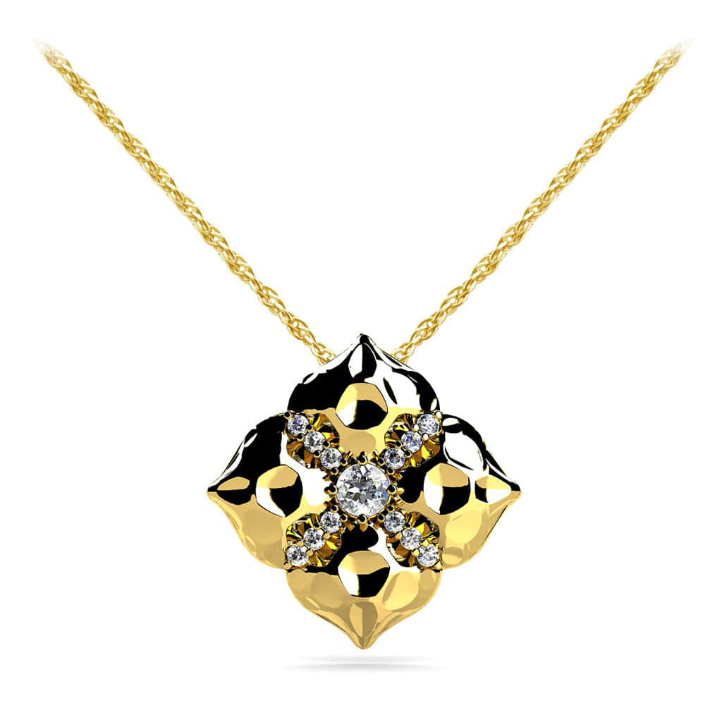 Magnolia Diamond Pendant Necklace